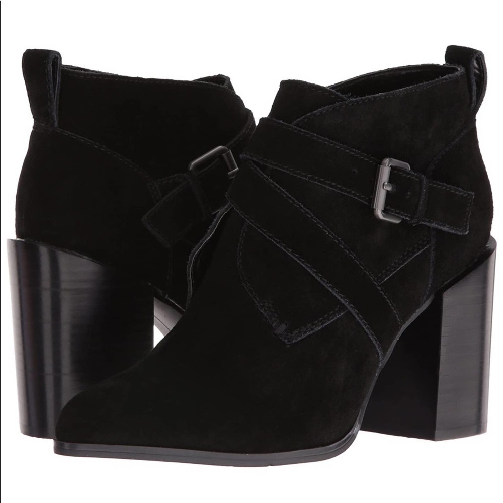 Nine West Black Leather Kelela Boots